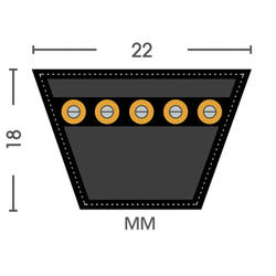 Schmalkeilriemen DIN 7753 - Profil SPC 4MP